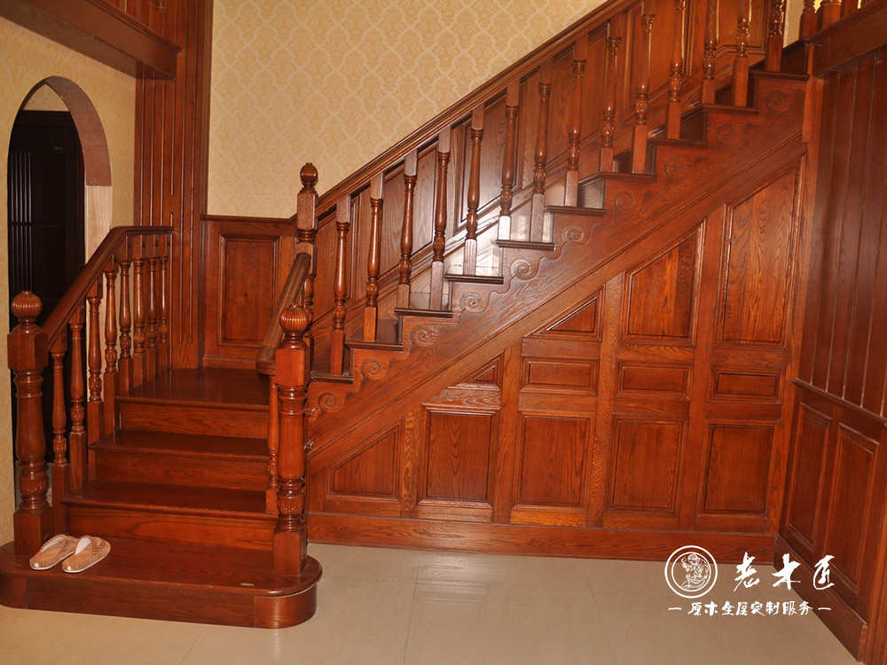 室内楼梯装修效果图 实木楼梯装修效果图